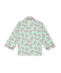 Dino Print Long Sleeve Kids Night Suit
