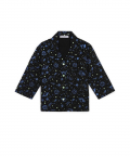 Glow in the Dark Space Print Long Sleeve Kids Night Suit