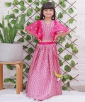 Frilly Sleeves Top & Shiny Zari Thread Embroidered Lehenga