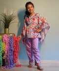 Flower Print Kaftan With Pants