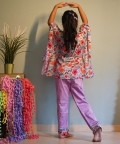 Flower Print Kaftan With Pants