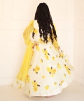 Flower Printed Ghagra With Different Sleeves