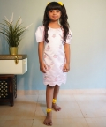 Pink Imported Dress With Handwork Embroidery