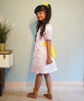 Pink Imported Dress With Handwork Embroidery