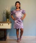 Lavender Imported Dress With Handwork Embroidery