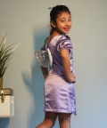Lavender Imported Dress With Handwork Embroidery