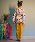 Makeup Print Kaftan With Pants