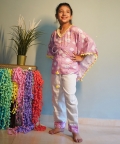Rainbow Print Kaftan With Pants