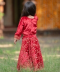 Top And Floral Sequins Embroidered Lehenga With Dupatta