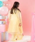 Beautiful Floral Thread Work Kurti And Jacket With Dhoti