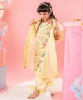 Beautiful Floral Thread Work Kurti And Jacket With Dhoti