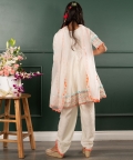 Embroidered Enhanced Border On Kurta With Dhoti