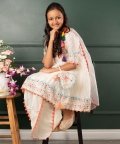 Embroidered Enhanced Border On Kurta With Dhoti
