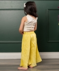 Flower Embroidered Top With Pants Having Flower Embroidery
