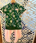 Floral Brocade Asymmetric Kurta With Patiala Salwar