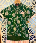 Floral Brocade Asymmetric Kurta With Patiala Salwar