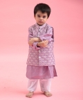 Heavy Embroidered Jacket With Silk Kurta And Chudidar Pyjama