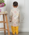 Multi Thread Colour Abla Kurta With Pyjama