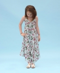 Sage Green Striped Palazzo Jumpsuit Kids