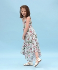 Sage Green Striped Palazzo Jumpsuit Kids