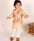 Kurta Set With Floral Jacket