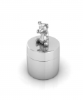 Sterling Silver Teddy Keepsake Baby Box (55 gm)