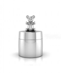 Sterling Silver Teddy Keepsake Baby Box (55 gm)