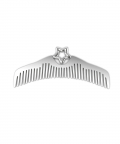 Silver Plated Star Baby Comb