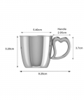 Sterling Silver Baby Cup With Heart Handle (45 gm)