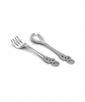 Sterling Silver Baby Spoon & Fork Set-The Abc Set (35 gm)