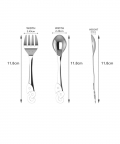 Sterling Silver Baby Spoon & Fork Set-The Abc Set (35 gm)