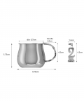 Sterling Silver Baby Cup With A 123 Handle (65 gm)