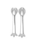 Sterling Silver Baby Spoon & Fork Set-Majestic Crown (40 gm)