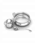 Sterling Silver Dinner Set For Baby And Child-Curved Feeding Set (178 gm)