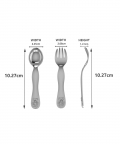 Silver Plated Spoon & Fork Set-Teddy Bear