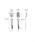 Silver Plated Baby Spoon & Fork Set-Be A Star