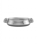 Silver Plated Bowl For Baby & Child-Piggy Handle Feeding Porringer