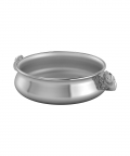 Silver Plated Bowl For Baby & Child-Piggy Handle Feeding Porringer