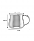 Silver Plated Baby Cup-Bulge With A Twisted Handle