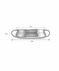 Silver Plated Bowl For Baby & Child-Twisted Handle Feeding Porringer