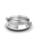 Sterling Silver Gift Set For Baby And Child-Hamper With Bowl And Spoon Set (135 gm)
