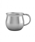 Silver Plated Gift Set For Baby-Hamper With Twisted Handle Cup And Spoon Fork Set