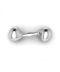 Sterling Silver New Generation Dumbbell Rattle (40 gm)