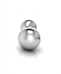 Sterling Silver New Generation Dumbbell Rattle (40 gm)