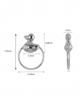 Sterling Silver Duck Ring Baby Rattle (20 gm)