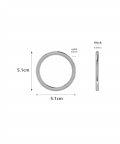 Silver Plated Baby Rattle Two Ring Teether