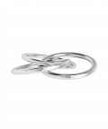 Silver Plated Baby Rattle-3 Ring Plain Teether