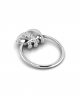 Silver Plated Baby Rattle-Piggy Ring