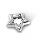 Silver Plated Star Baby Rattle