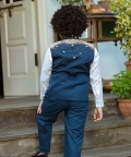 Blue Embroidered Jacket